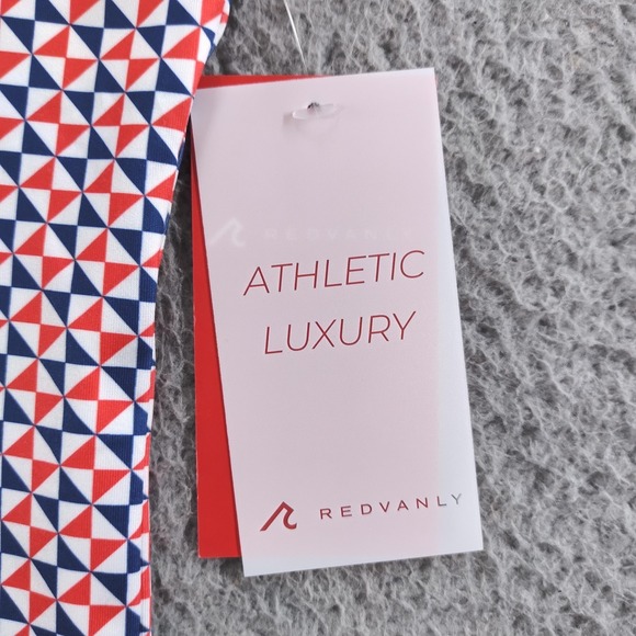 Redvanly PUREpoly Polo Shirt Mens Small Blue Geometric Golf R2424-Cowley - Picture 9 of 16